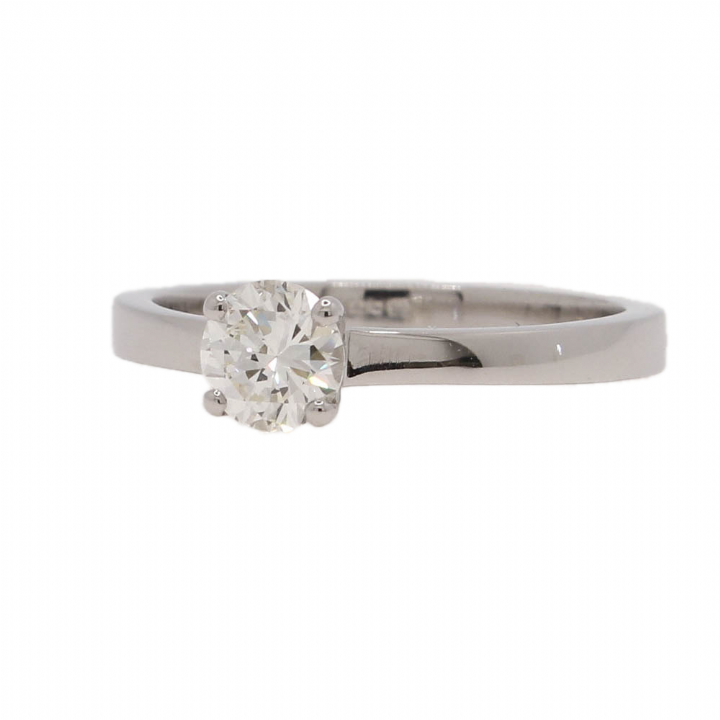 Pre-Owned Platinum Diamond Solitaire Ring 0.51ct 1601526