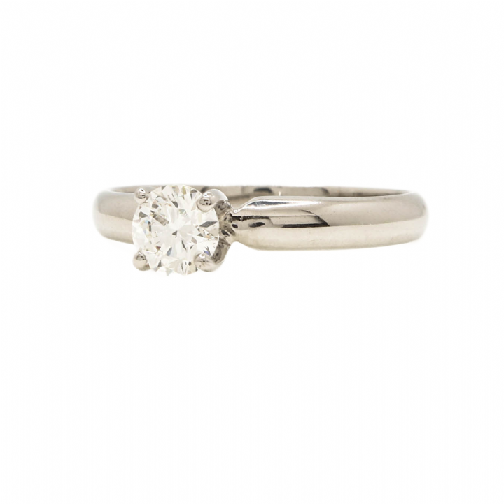 Pre-Owned 14ct White Gold Solitaire Ring 0.40ct 1601547