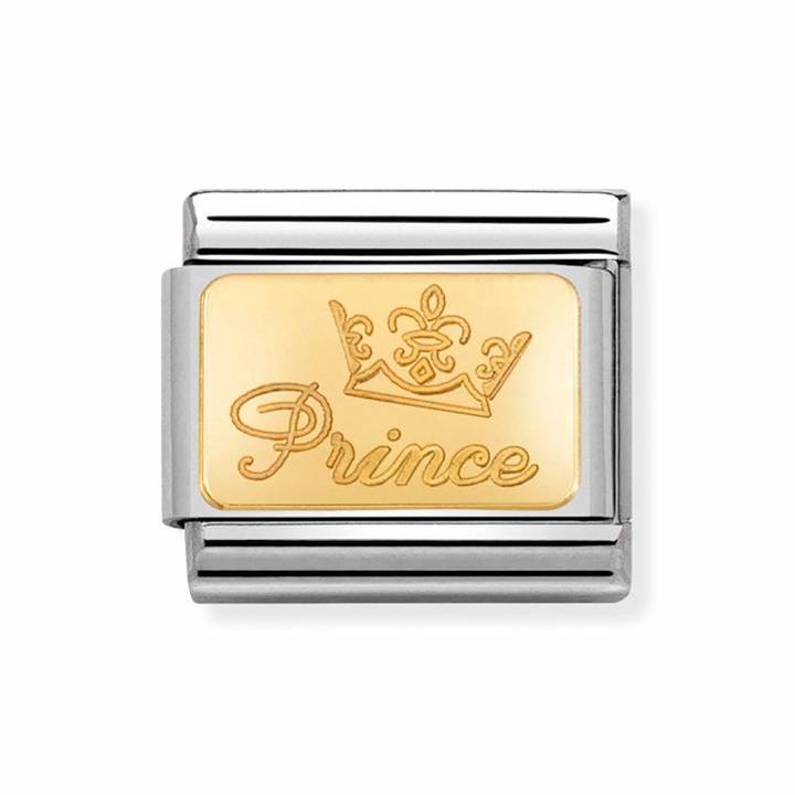 Nomination Steel & 18ct Gold 'Prince' Charm 2402247