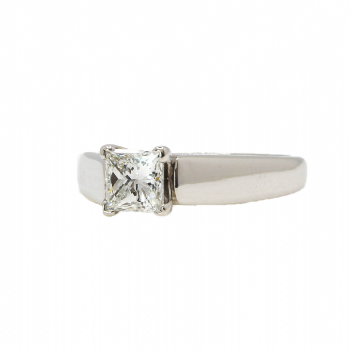 Pre-Owned 14ct White Gold Diamond Solitaire Ring 0.72ct 1601556