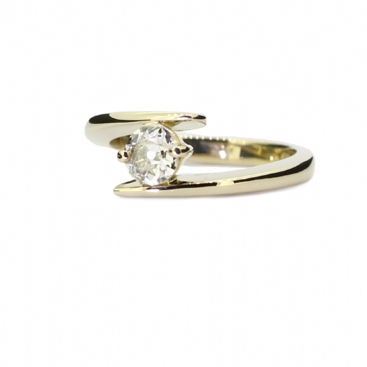 Pre-Owned 18ct Yellow Gold Diamond Solitaire Ring 0.33ct 1601701