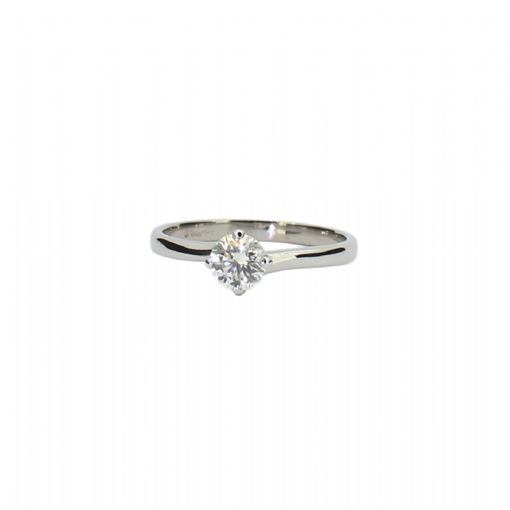 Pre-Owned 18ct White Gold Diamond Solitaire Ring 0.40ct 1601796