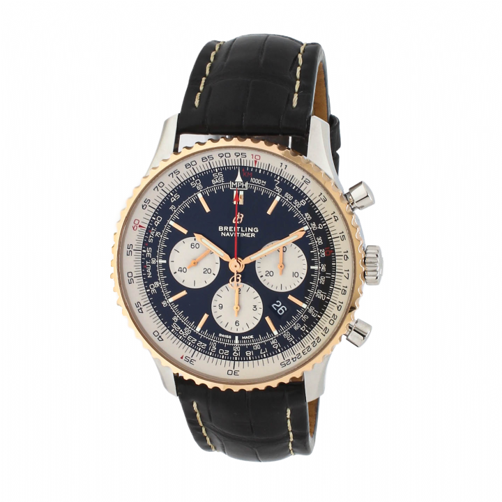 Pre-Owned 46mm Breitling Navitimer Watch & Original Papers