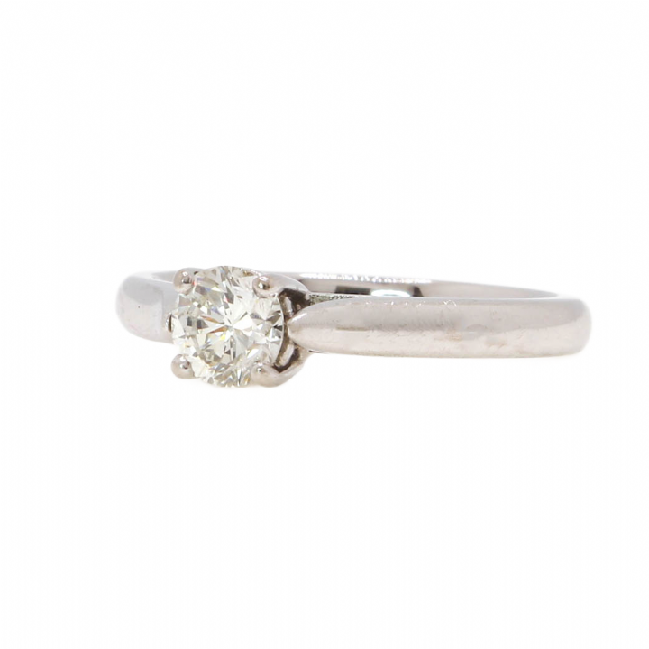 Pre-Owned 18ct White Gold Diamond Solitaire Ring 0.48ct 1601565