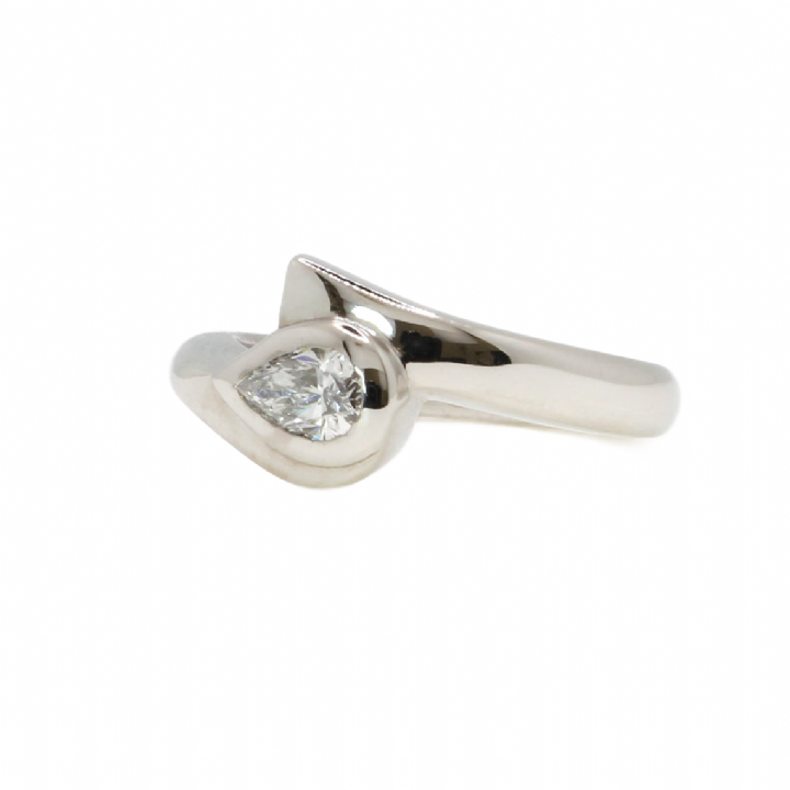 Pre-Owned 18ct White Gold Diamond Solitaire Ring 0.30ct 1601557