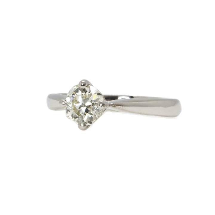 Pre-Owned Platinum Diamond Solitaire Ring 0.78ct 1601544