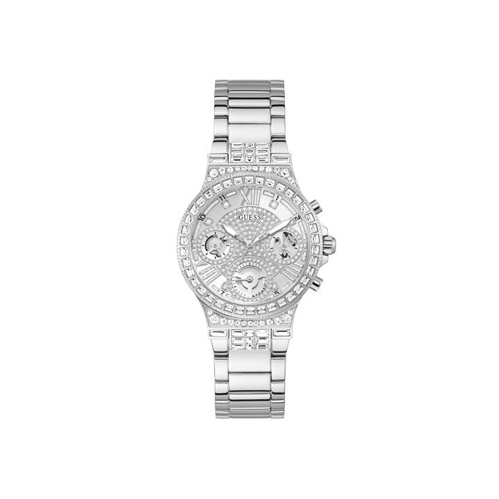 Guess Ladies Moonlight Watch, Silver Tone, Stone Set, Was £169