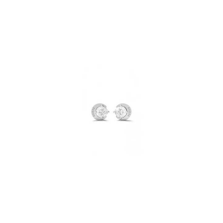 Guess Silver Tone Moon Phase Stud Earrings, Was £39