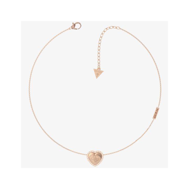 Guess Rose Tone Heart Necklace, Was £49 1401827