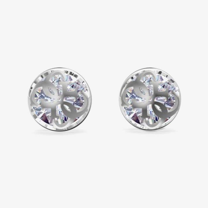 Guess Silver Tone Boule & Crystal Stud Earrings, Was £39