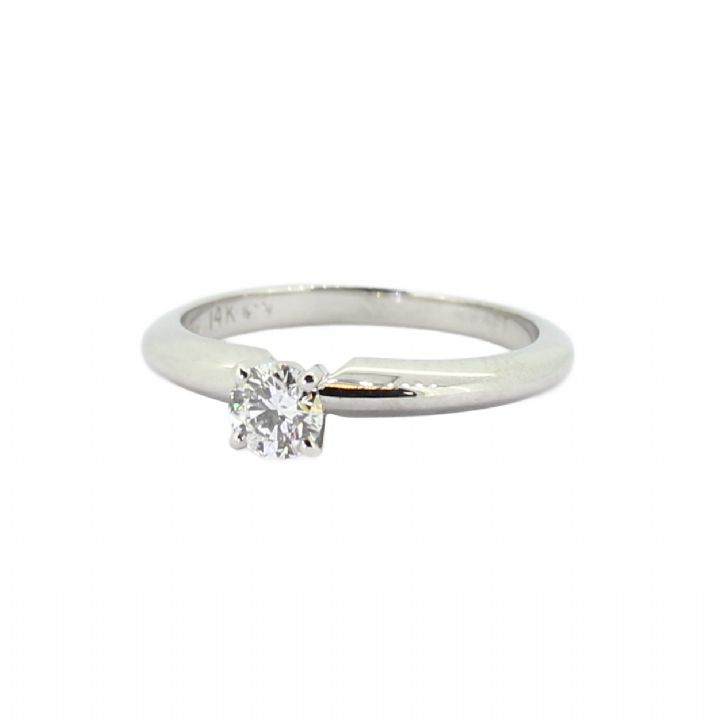 Pre-Owned 14ct White Gold Diamond Solitaire Ring 0.25ct