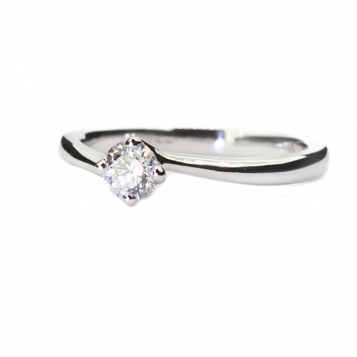 Pre-Owned 18ct White Gold Diamond Solitaire Ring 0.32ct 1601857