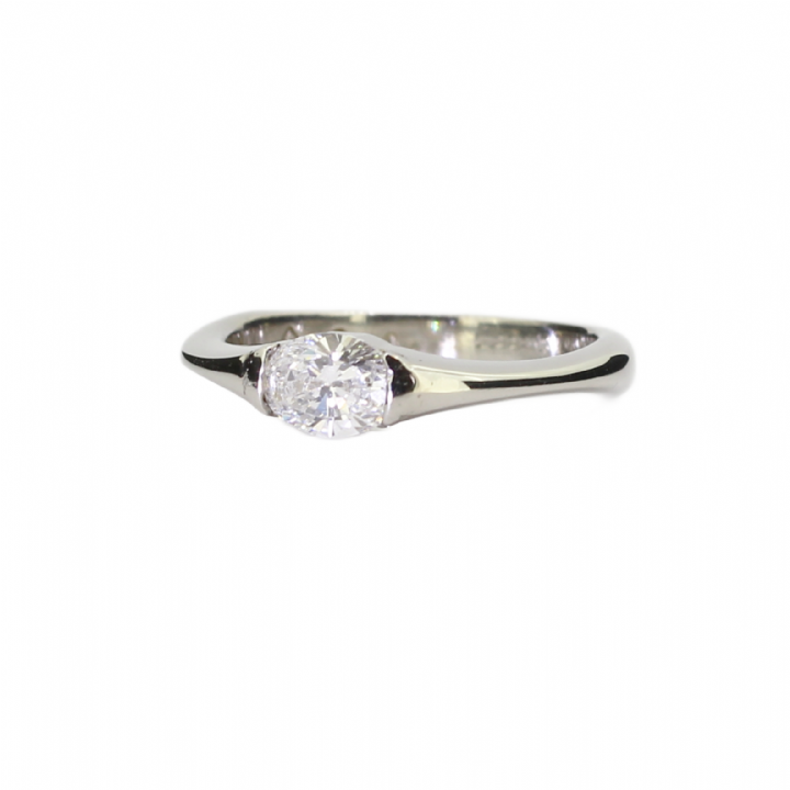 Pre-Owned Platinum Diamond Solitaire Ring 0.46ct 1601790