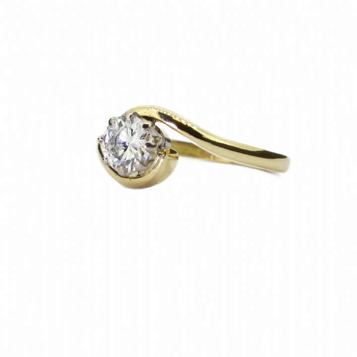Pre-Owned 18ct Yellow Gold Diamond Solitaire Ring 0.50ct 1601754