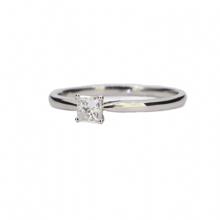 Pre-Owned 18ct White Gold  Diamond Solitaire Ring 0.36ct 1601298