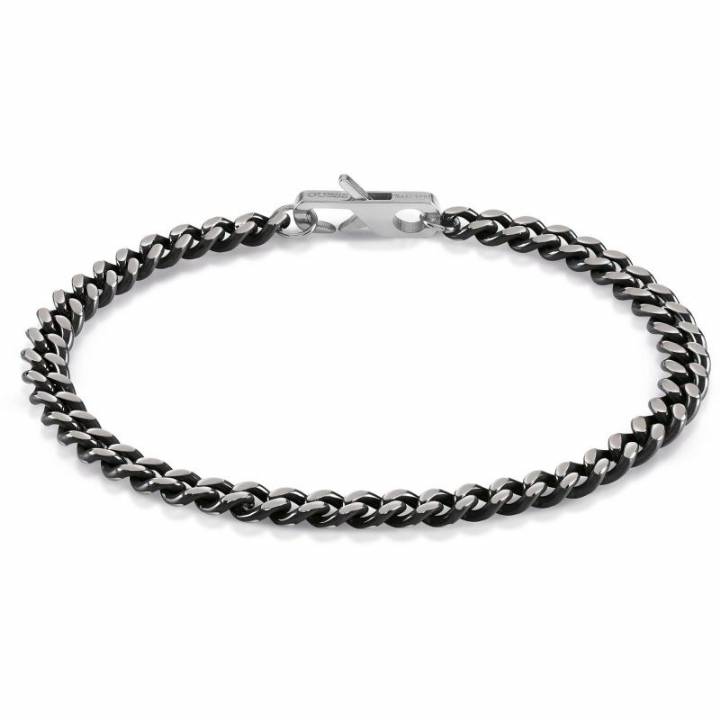 Guess Mens Aiya Napa Black Steel Chain Bracelet, Was £49.00 1402009