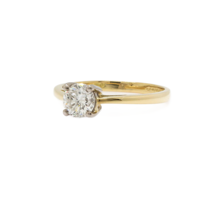 Pre-Owned 18ct Yellow Gold Diamond Solitaire Ring 0.80ct