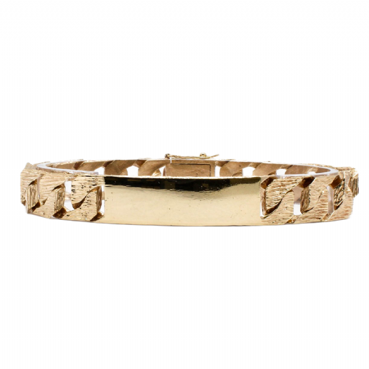 Pre-Owned 9ct Heavy Curb I.D. Bracelet