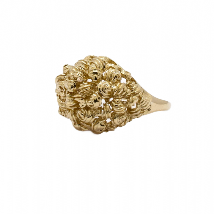 Pre-Owned 9ct Yellow Gold Fancy Dome Ring