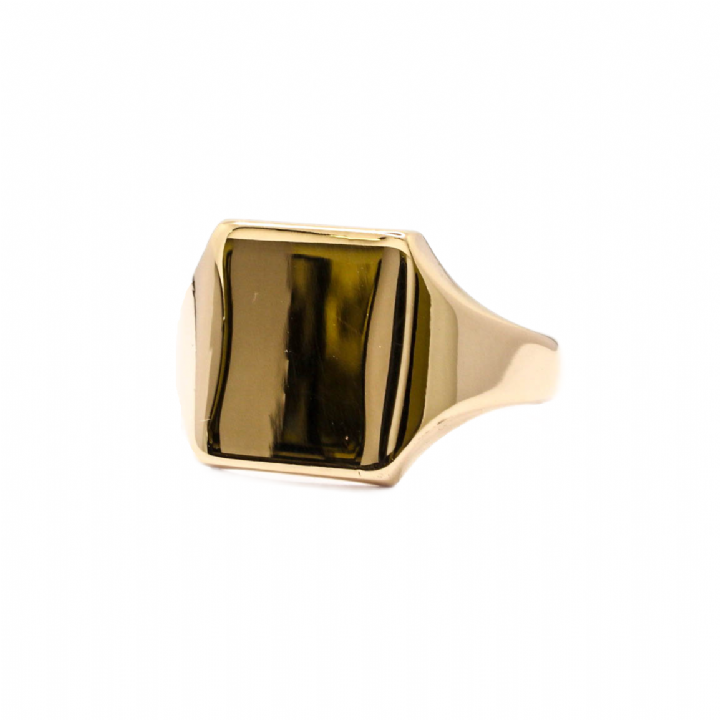 Pre-Owned 9ct Yellow Gold Square Signet Ring