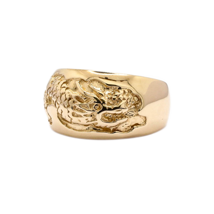 Pre-Owned 9ct Yellow Gold Dragon Band Ring