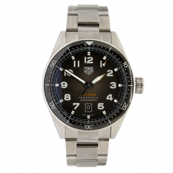 Pre-Owned 42mm Tag Heuer Autavia Watch, Ceramic Bezel