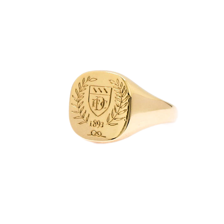 Pre-Owned 9ct Yellow Gold Dundee Football Club Signet Ring 1508165