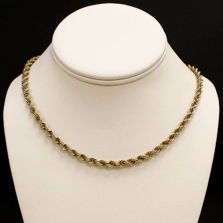 9ct Yellow Gold Rope Necklet