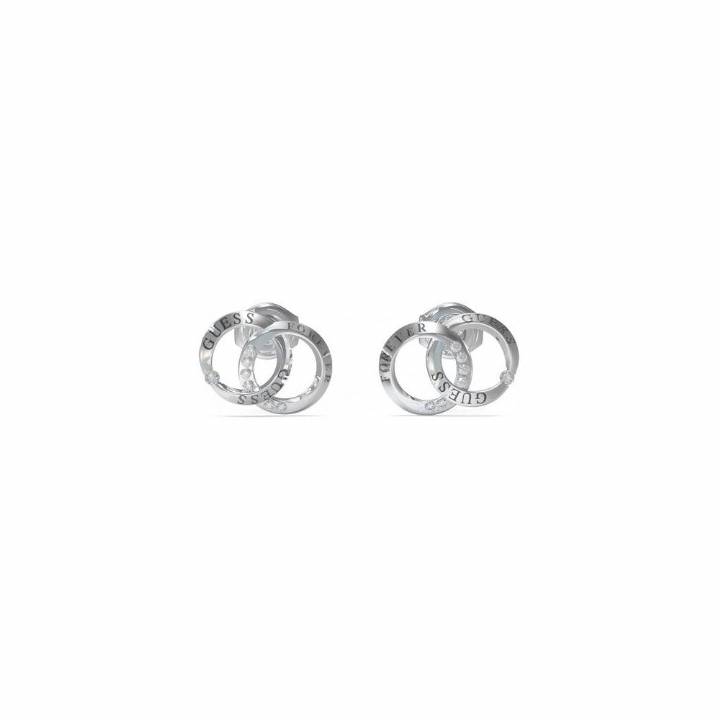 Guess Silver Colour Forever Links Stud Earrings, Was £49.00