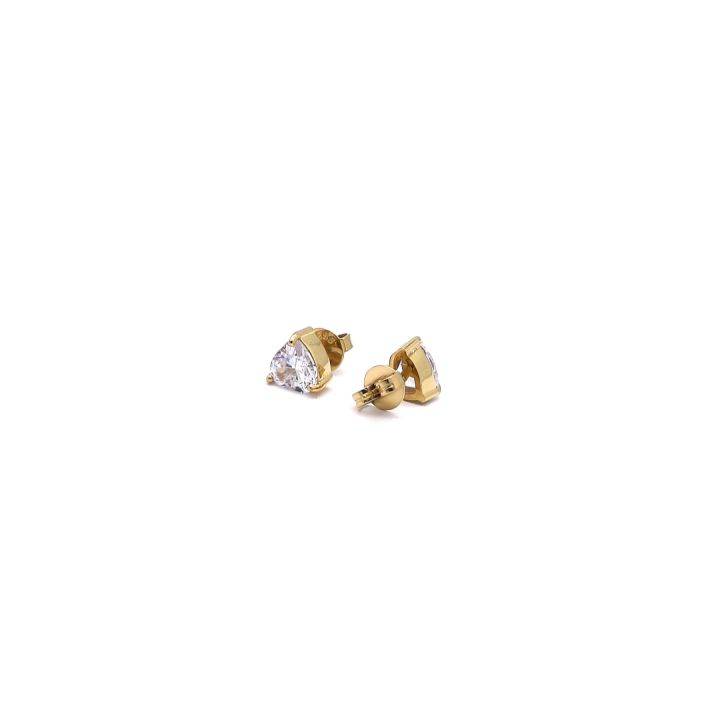 Guess Gold Colour Party Heart Mini Stud Earrings, Was £39.00 1401899