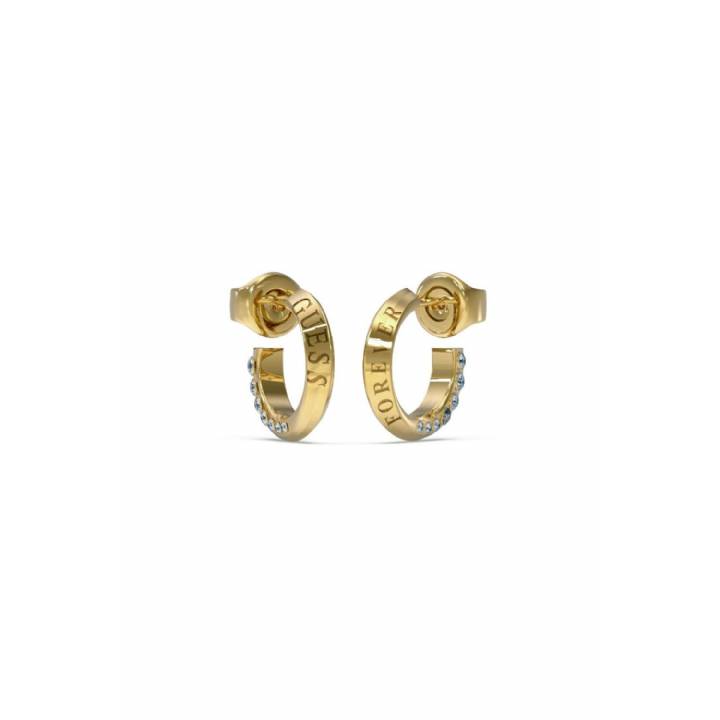 Guess Gold Colour Forever Link Hoop Earrings, was £39.00