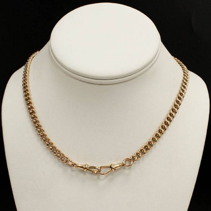Pre-Owned 9ct Rose Gold Curb Chain 1501537