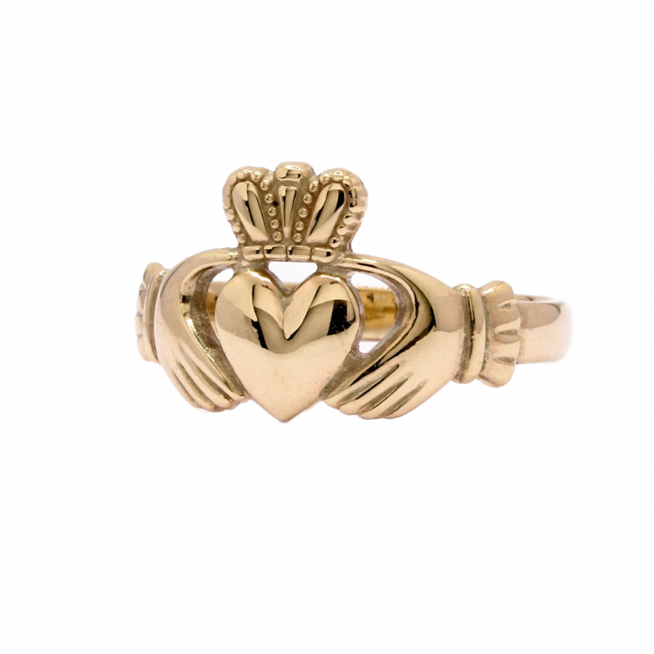 Pre-Owned 9ct Yellow Gold Claddagh Ring 1508196