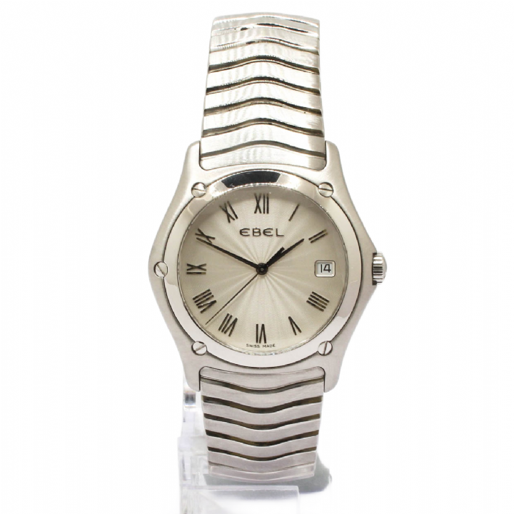 Pre-Owned 37mm Ebel Classic Wave Watch, White Dial