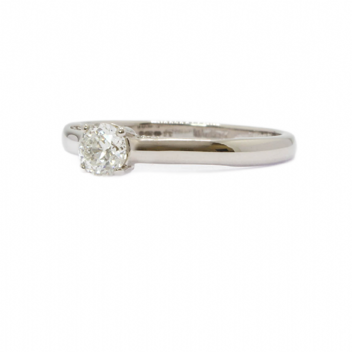 Pre-Owned 18ct White Gold Diamond Solitaire Ring 0.67ct 1601627