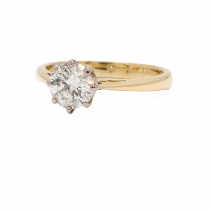 Pre-Owned 18ct Yellow Gold Diamond Solitaire Ring 0.74ct