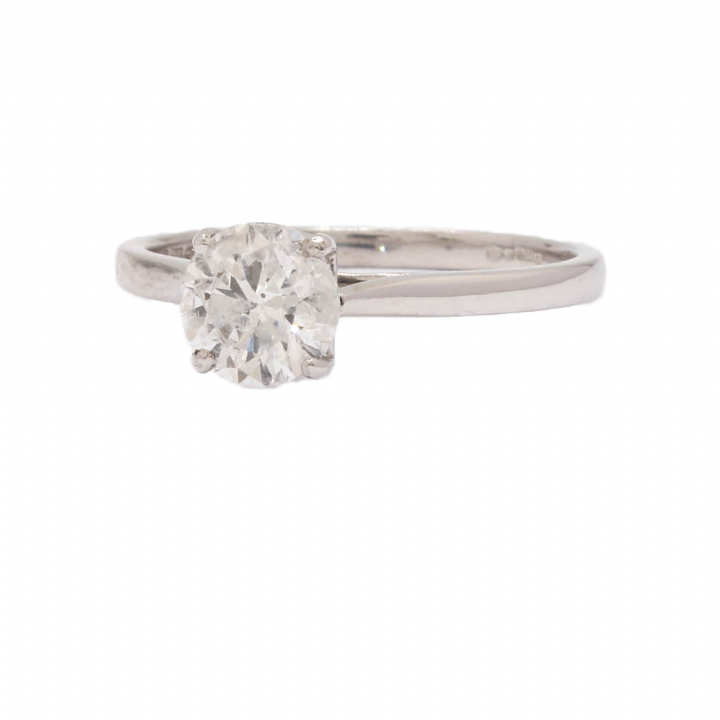 Pre-Owned 18ct White Gold Diamond Solitaire Ring 1.00ct 1601634