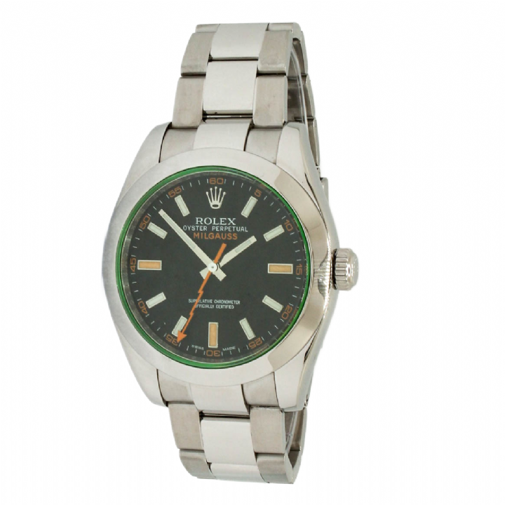 Pre-Owned 40mm Rolex Milgauss Watch, Original Papers, 116400GV