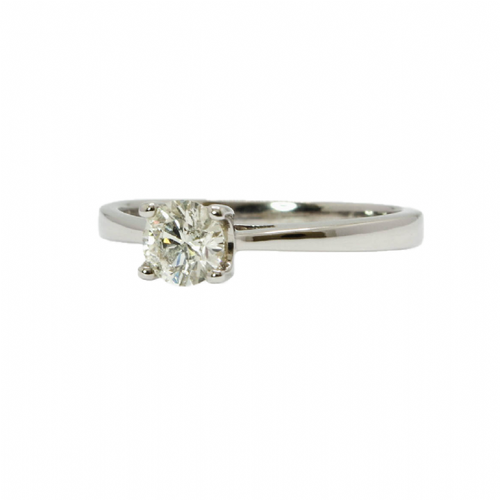 Pre-Owned 18ct White Gold Diamond Solitaire Ring 0.47ct
