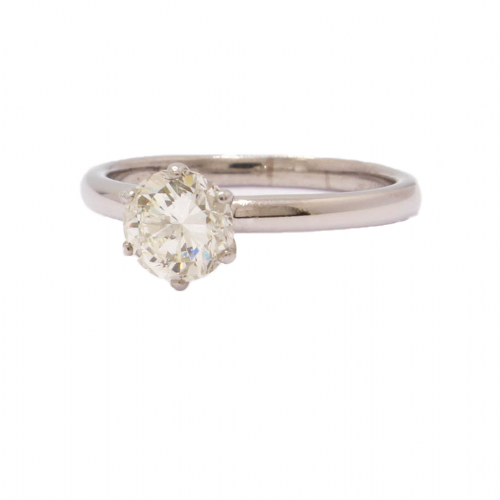 Pre-Owned Platinum Diamond Solitaire Ring 0.98ct 1601628