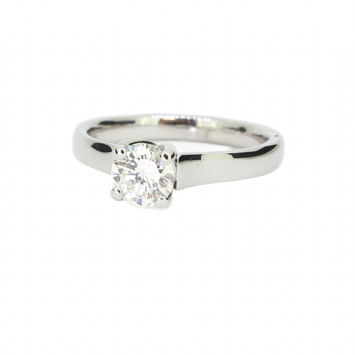 Pre-Owned 18ct White Gold Diamond Solitaire Ring 0.75ct 1601368