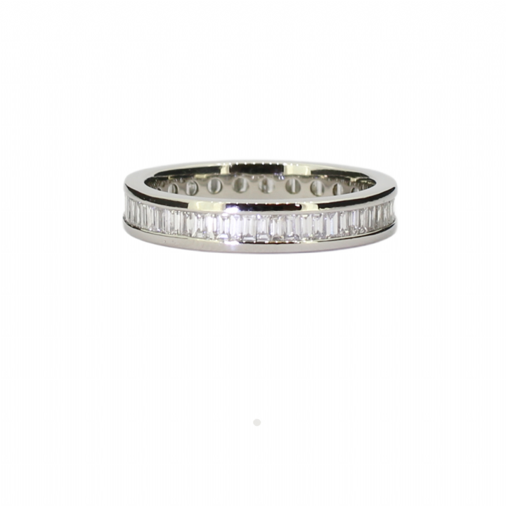 Pre-Owned Platinum Diamond Full Eternity Ring 1.02ct Total 1603355