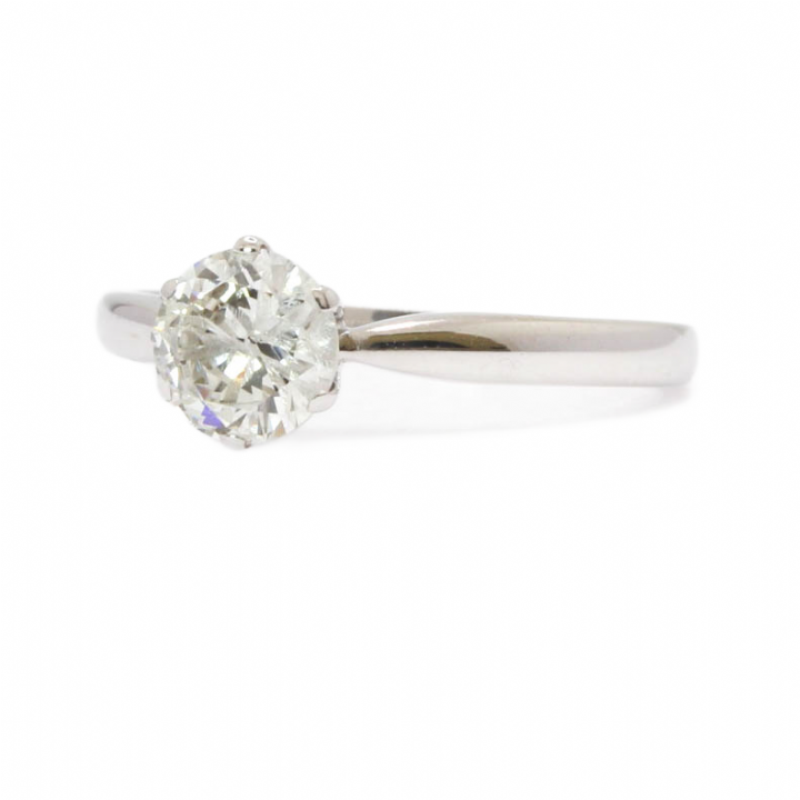 Pre-Owned 18ct White Gold Diamond Solitaire Ring 0.62ct 1601399