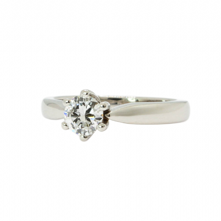 Pre-Owned Platinum Diamond Solitaire Ring 0.36ct 1601799