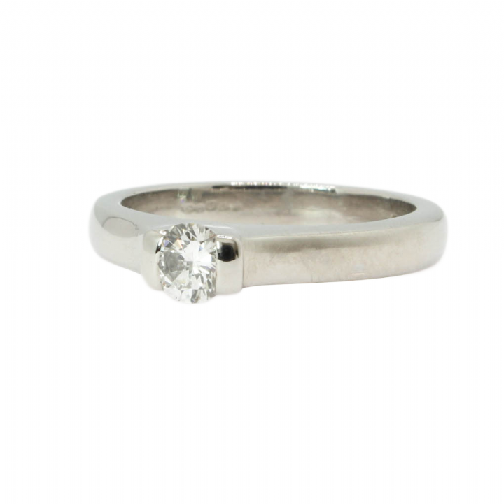 Pre-Owned Platinum Diamond Solitaire Ring 0.23ct