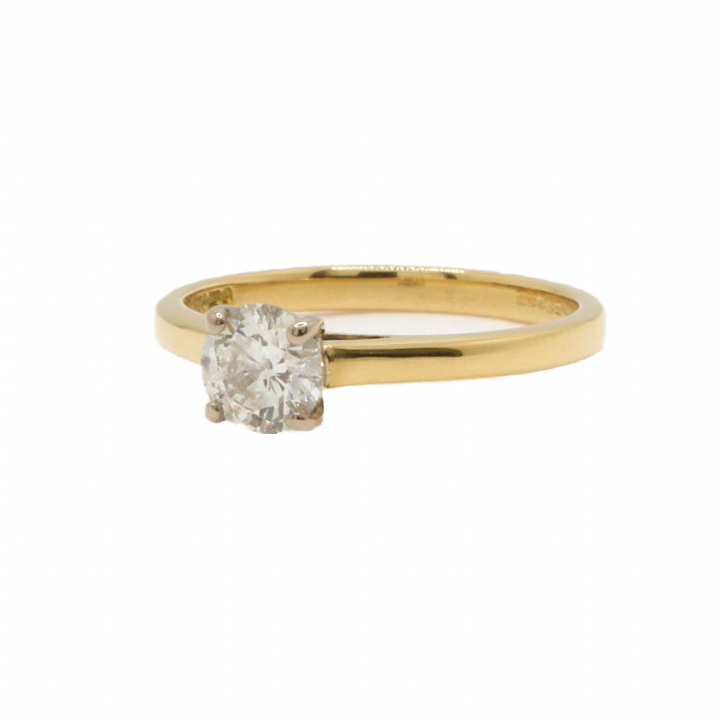 Pre-Owned 18ct Yellow Gold Diamond Solitaire Ring 0.60ct 1601671