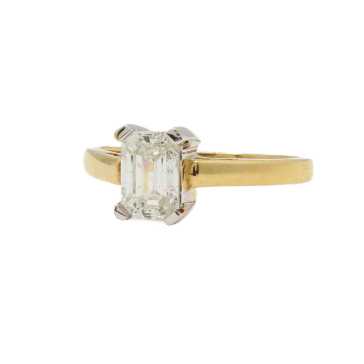 Pre-Owned 18ct Yellow Gold Diamond Solitaire Ring 1.07ct