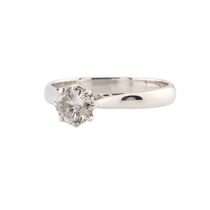 Pre-Owned 18ct White Gold  Diamond Solitaire Ring 0.45ct 1601548