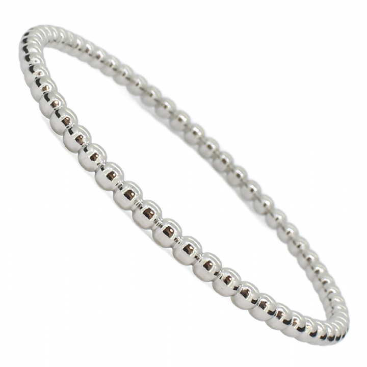 New Silver Plain Bobble Bracelet