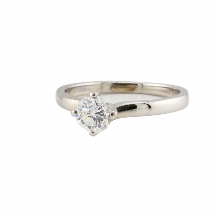 Pre-Owned Platinum Diamond Solitaire Ring 0.45ct 1601202